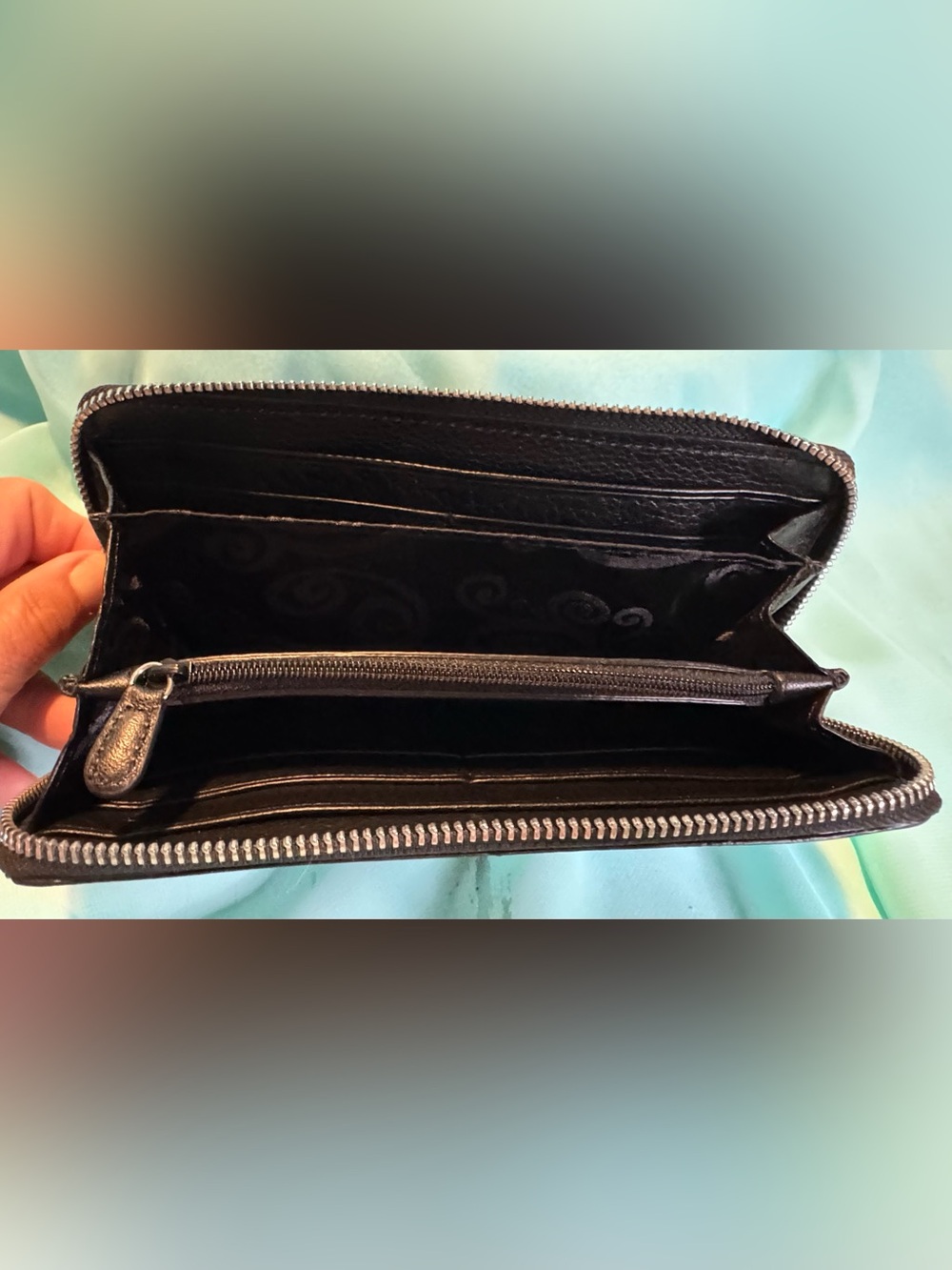 Brighton Black Embellished Wallet With Hearts - Picture 6 of 7